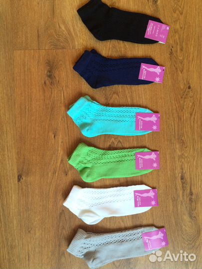 Женские носочки из мерсеризованного хлопка