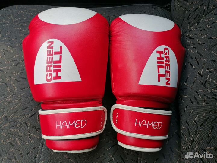 Перчатки боксерские hamed Green Hill