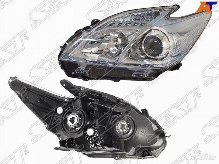 Фара toyota prius 11-15 LH хром ST-212-11P6L-lemn1