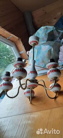 Люстра polam, Польша винтаж