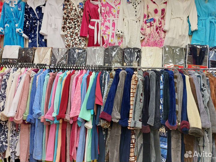 Халат женский махровый