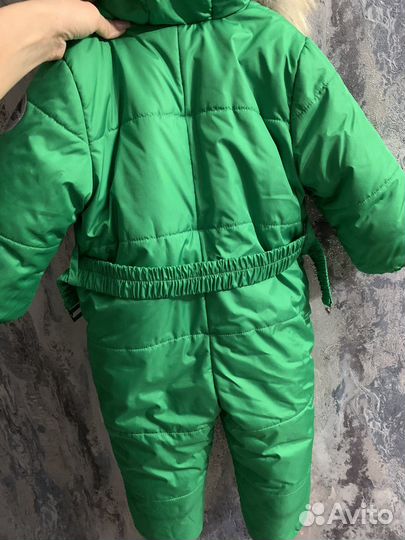 Теплый зимний комбинезон 86-92