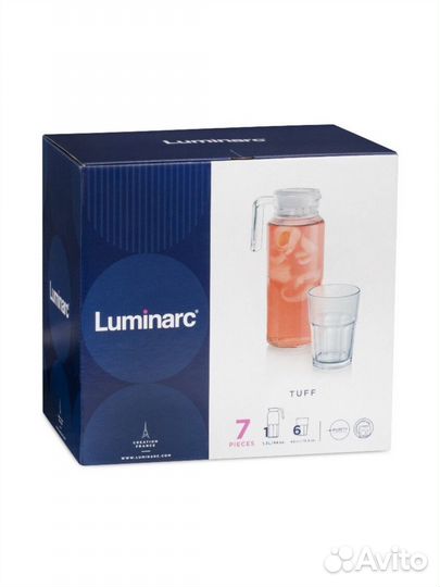 Набор Luminarc Tuff, кувшин, 6 стаканов