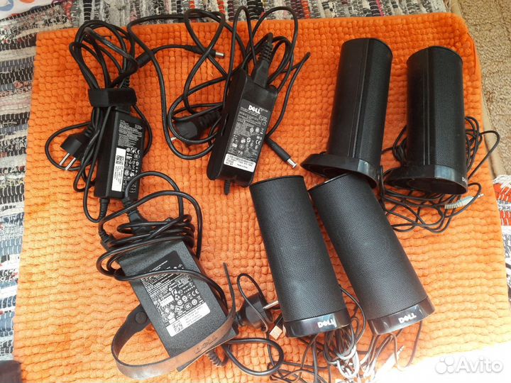 Зарядки Адаптеры и колонка для ноутбука dell и len