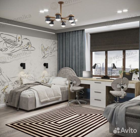 Стол письменный на 2 места