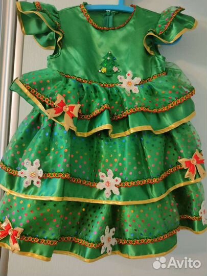 Новогодний костюм ёлочка 104-110 см