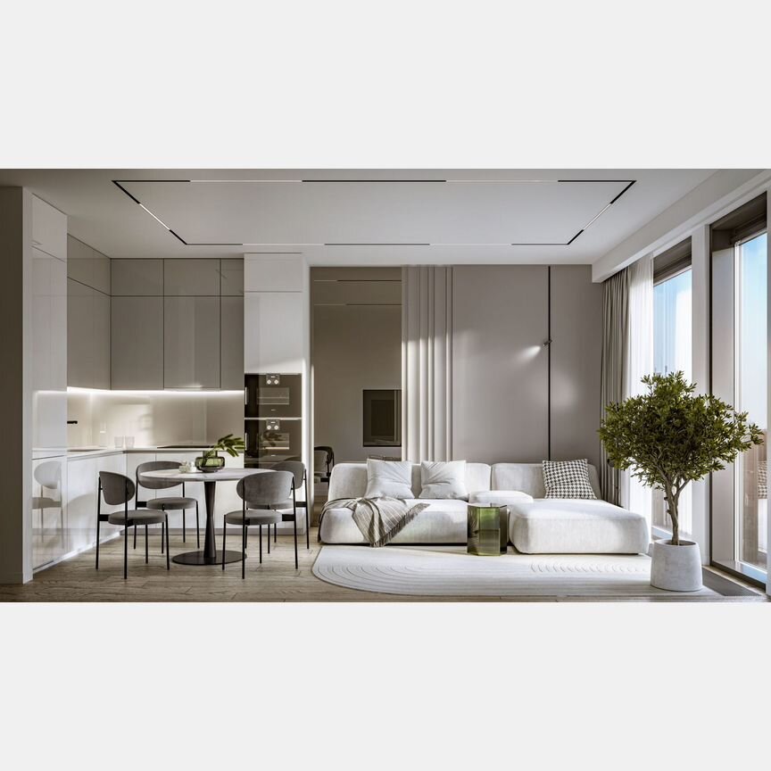 1-к. квартира, 51,7 м², 6/20 эт.