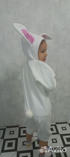 Новогодний костюмчик зайчика на 1,5-2,5г