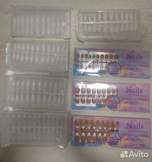 Гелевые типсы, палитры, верхние, нижние формы