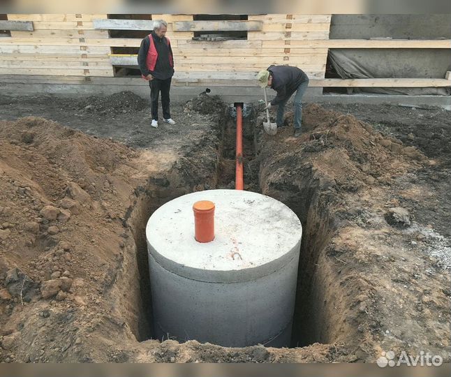 Установка септика под ключ из жби