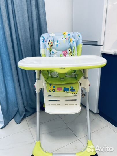 Детский стульчик для кормления chicco polly