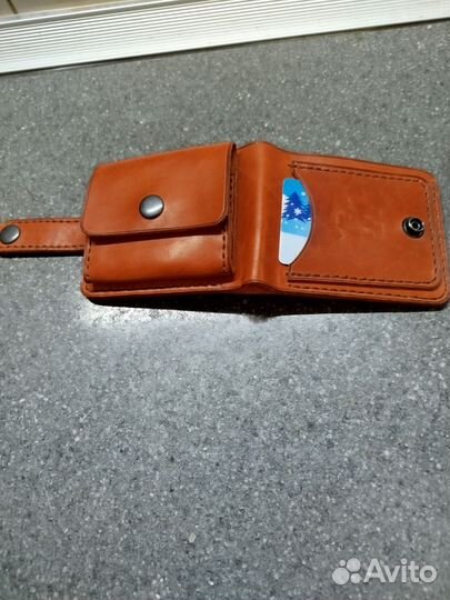 Кошелек мужской кожаный ручной работы