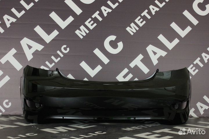 Бампер Хендай Солярис задний в цвет (MZH) седан