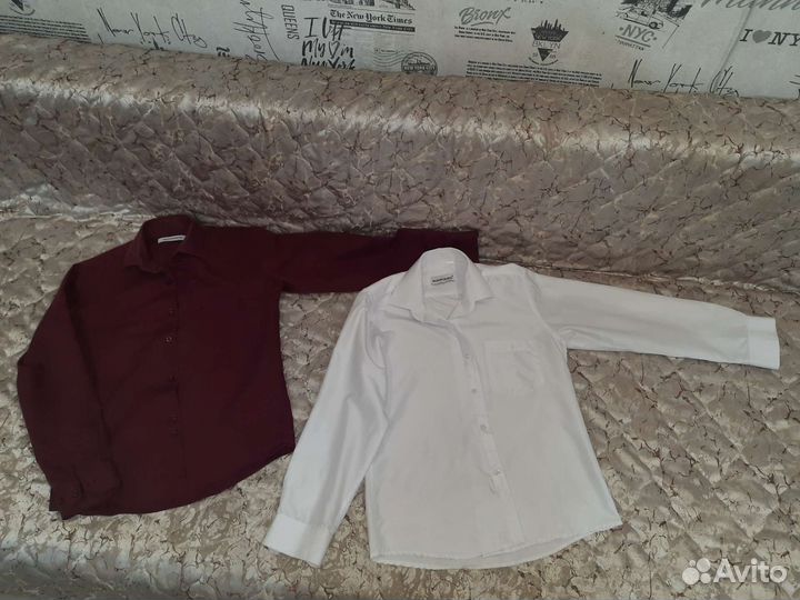 Рубашки на мальчика 140 размер
