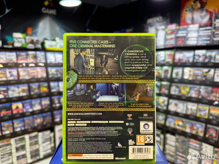 Игры для Xbox 360: CSI: Fatal Conspiracy