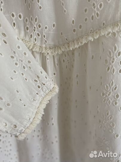 Блуза рубашка хлопок шитье Нидерланды р.S