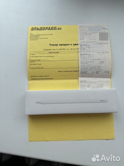 Стилус apple pencil 2