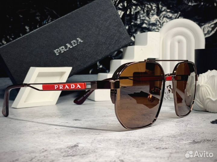 Очки Prada Aviator бронзовые