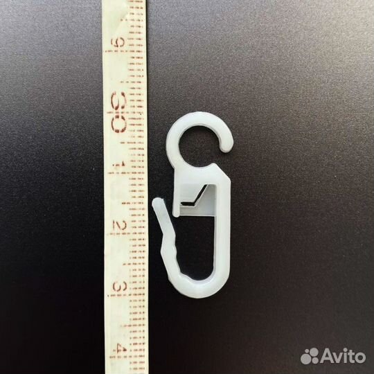 Крючки для штор на кольцо Белые