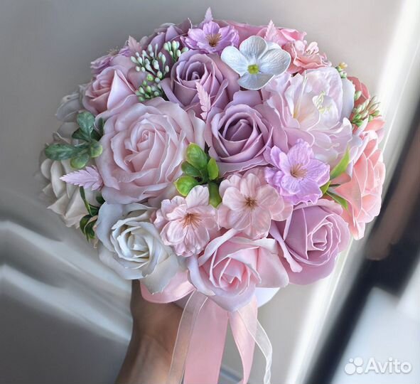 Букеты мыльных роз 17 шт