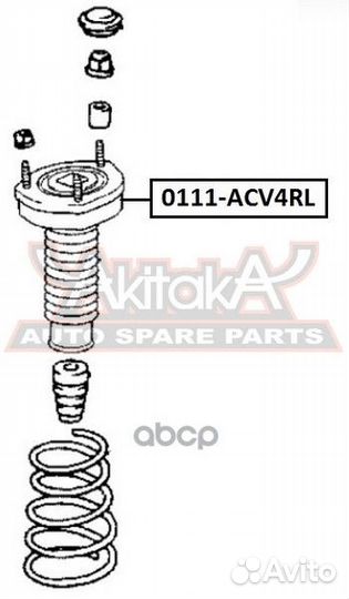 Опора амортизатора toyota camry -11 0111acv4rl