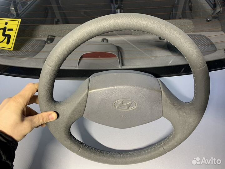 Кожаный руль хендай акцент