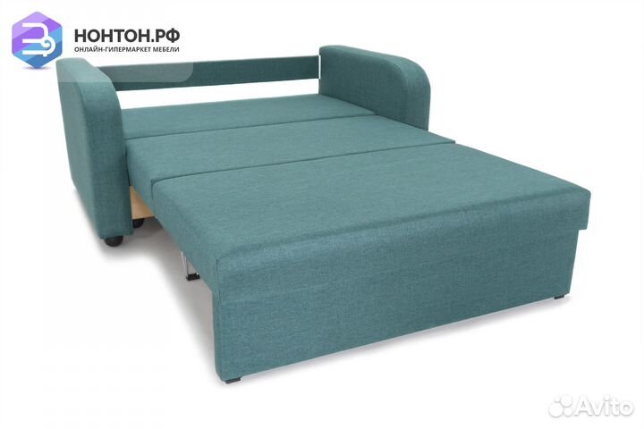 Диван Бруно рогожка зеленая