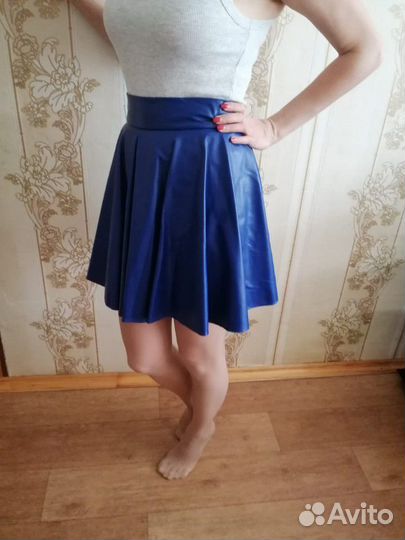 Кожаная юбка