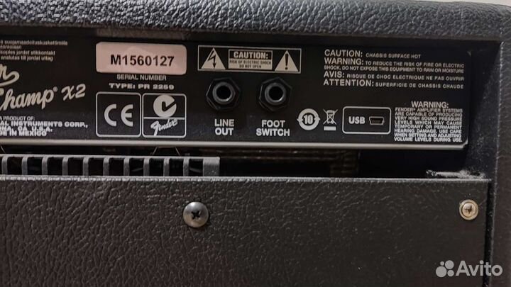 Гитарный комбоусилитель fender