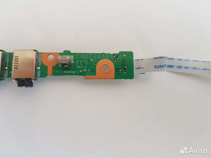 Плата с портами Audio HP dv6-1445er, dv6-2000