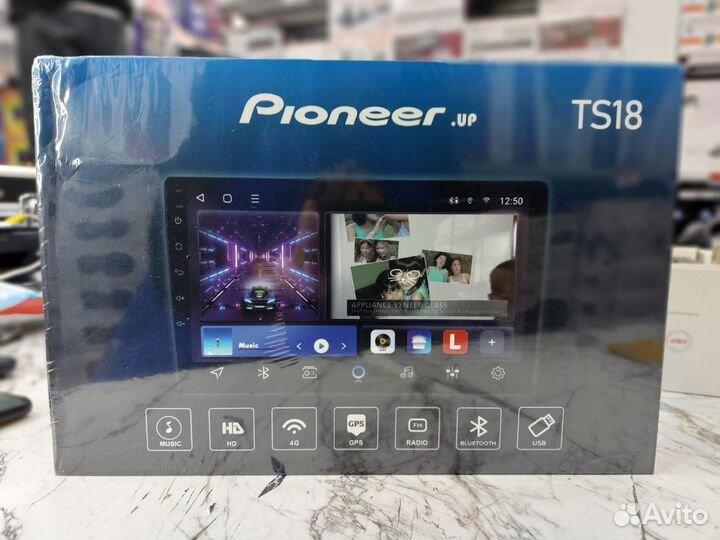 Android магнитола 6+128 Gb Pioneer TS18 4G+sim