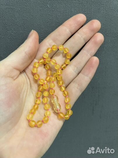 Детские янтарные бусы