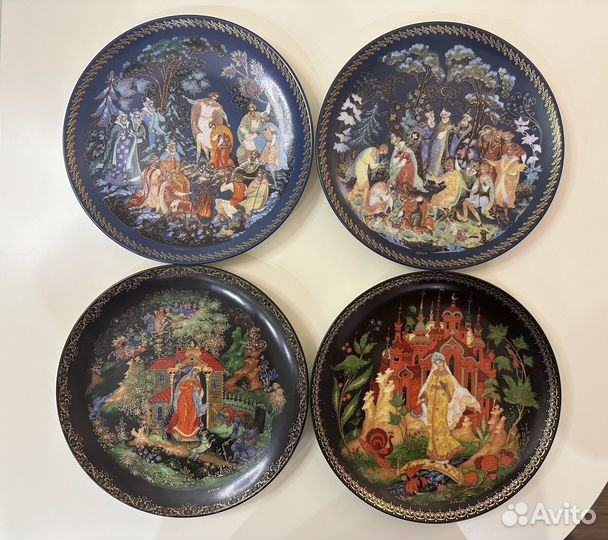 Былинный фарфор Палех Тарелки декоративные