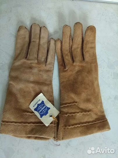Перчатки женские новые замша