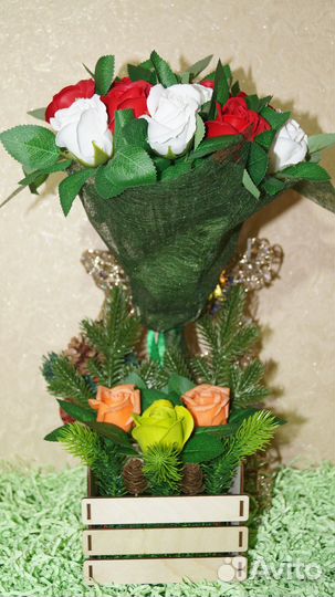 Букет цветов из мыла