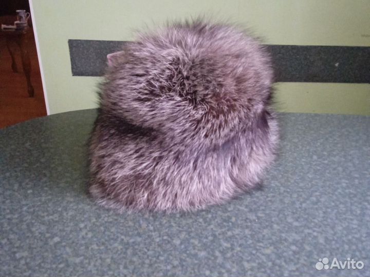 Шапка из чернобурки женская