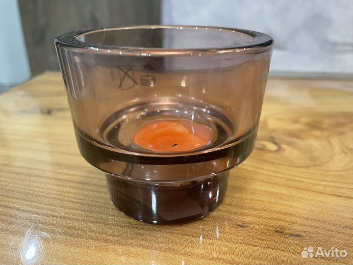 Подсвечник IKEA стекло