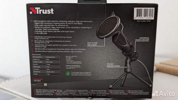 Микрофон Trust GTX 232. Для стримов, подкастов