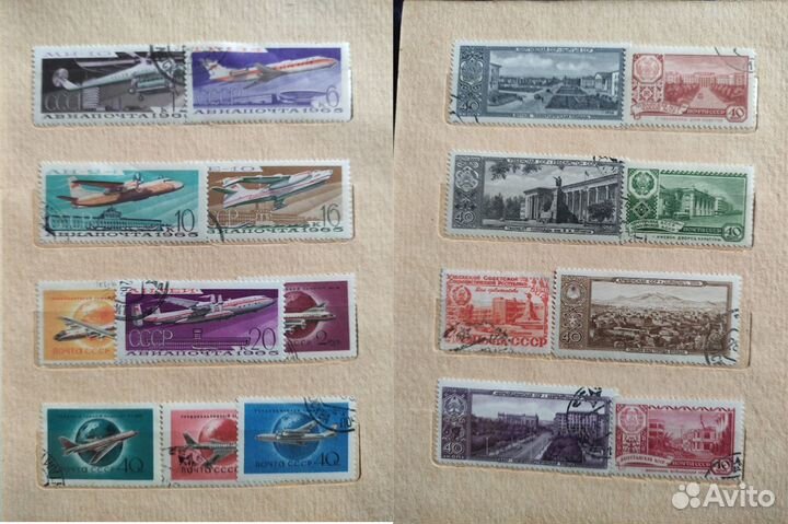 Отличный подарок Марки СССР в альбоме 1940-60