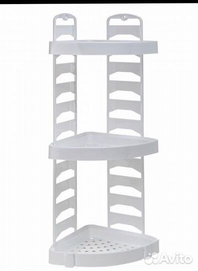 Угловая полка для ванной комнаты