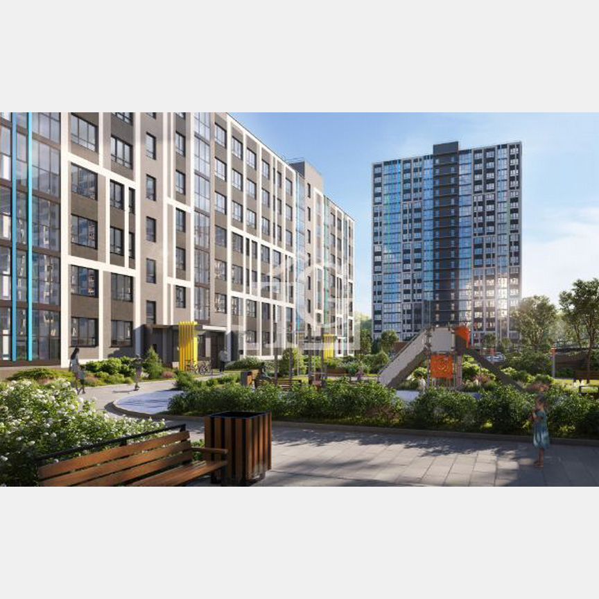 2-к. квартира, 47,8 м², 3/19 эт.