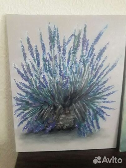 Картина маслом на холсте Лаванда