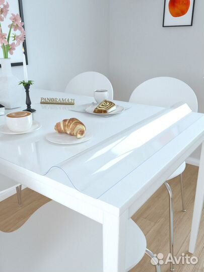 Скатерть на стол из гибкого стекла