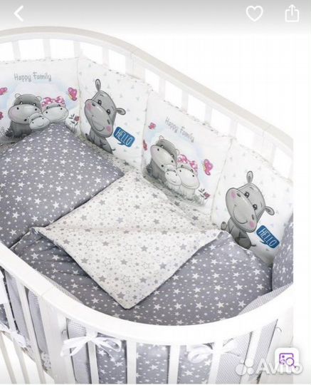 Бортики для детской кроватки