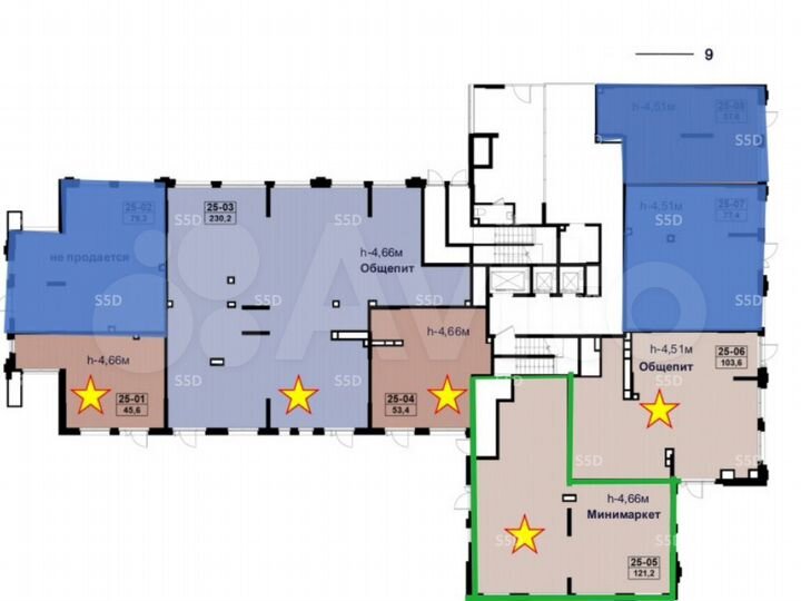 Продам торговое помещение, 121.2 м²