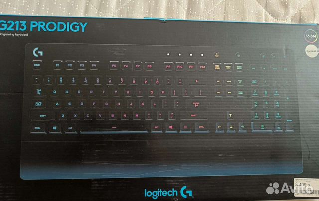 Игровая клавиатура logitech g213 prodigy мембранна