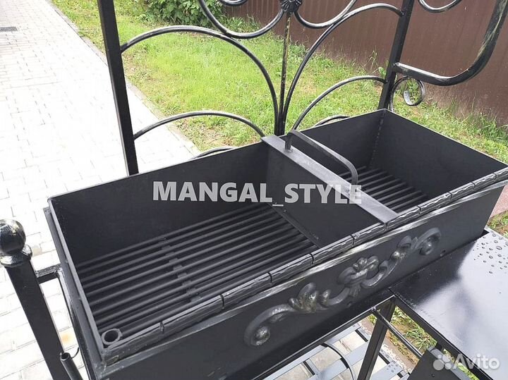Мангал с печью под казан