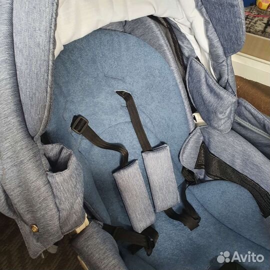 Коляска Adamex Luciano 2 в 1 джинс