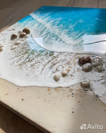 Картина море смола