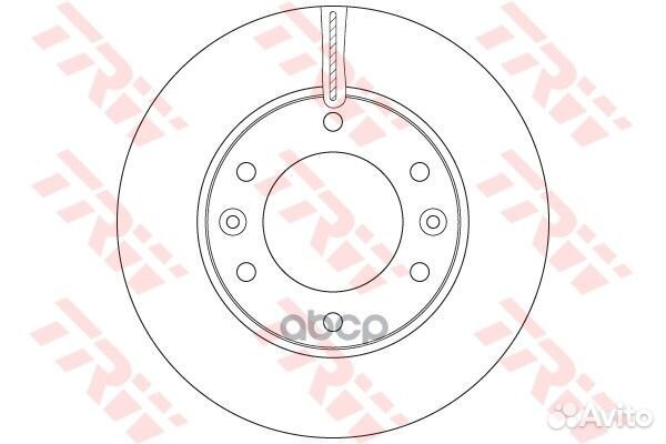 Тормозной диск DF6446 TRW